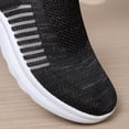 thumbnail image 5 of YOUYEDIAN Orthopedic Shoes for Women Arch Support Golf Shoes Wide Width Slip on Non Slip Hiking Shoes Mesh Stretch Soft 2026 Foam Shoes (Black), 5 of 9