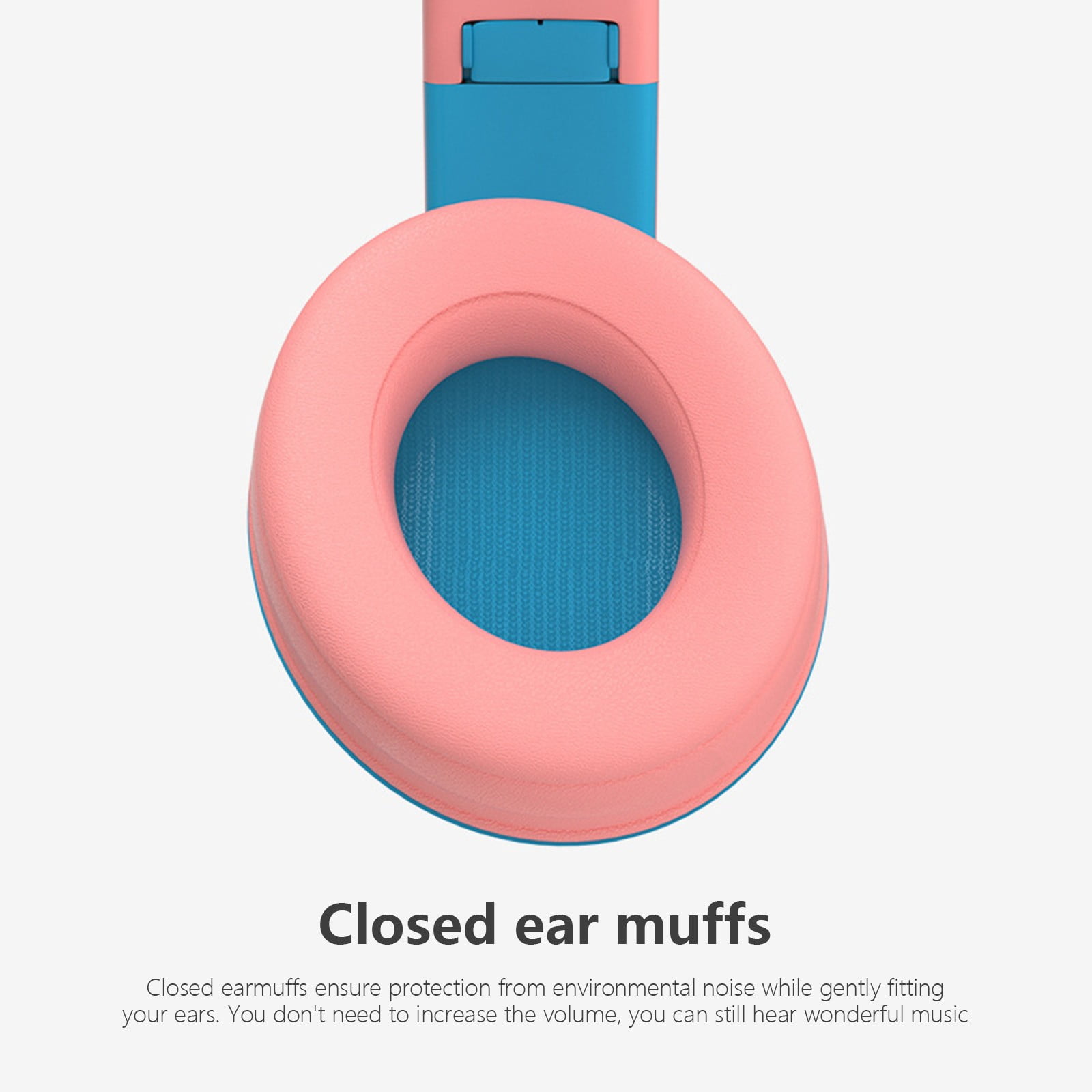 LACKUST Bluetooth 5.1 Subwoofer Headphones,Clearance Noise Cancelling Bluetooth Headphones for Kids,Enhanced Wireless Audio for Mobile,Computer,and Sports,Pink