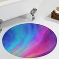 thumbnail image 4 of Color Vortex Tie Dyeing Round Rugs -Washable Non-Slip Small Round Area Rug Throw Soft Circle Rugs for Bedroom, Modern Print Indoor Carpet for Entryway Sofa Living Room, 4 of 7
