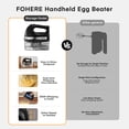 thumbnail image 5 of FOHERE Electric Hand Mixer with Storage Case, Compact Handheld Beater, 6 Attachments, 6-Speed, 5 of 8