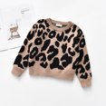 thumbnail image 1 of LSLJS Pull en Tricot Imprimé Léopard pour Bébés Filles Garçons, Tddler Chandail en Molleton, 1 of 5