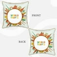 thumbnail image 3 of Kll World Travel3 Decorative Throw Pillow Covers Velvet Soft For Couch Sofa Bedroom Living Room Outdoor -16"X16", 3 of 8