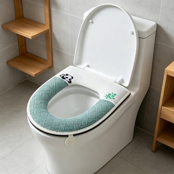Full Of Ice Sensation Toilet Seat Cushion For All Seasons Thick And Washable Waterproof Seat Cushion With Handle For Household Use