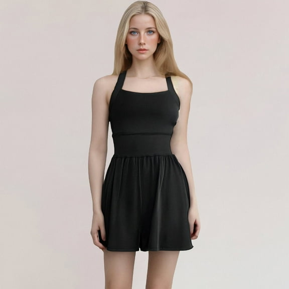 Pyhlmscde Womens Running Workout Rompers, Workout Sets for Women, Rompers for Women, Overalls for Women