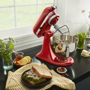 KitchenAid Deluxe Series 4.5 Quart Tilt-Head Stand Mixer with Stainless Bowl, Empire Red, KSM97ER