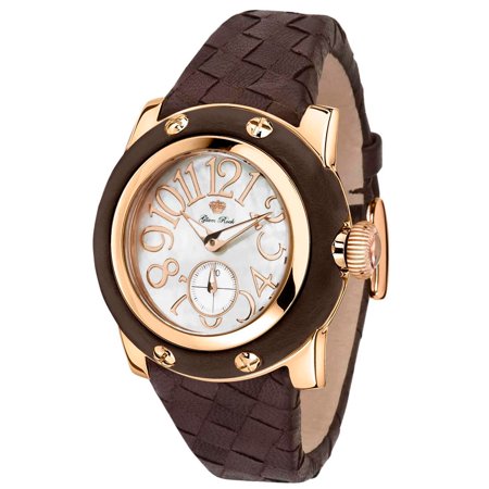 WATCH GLAM ROCK STAINLESS STEEL SILVER BROWN WOMEN GR40044