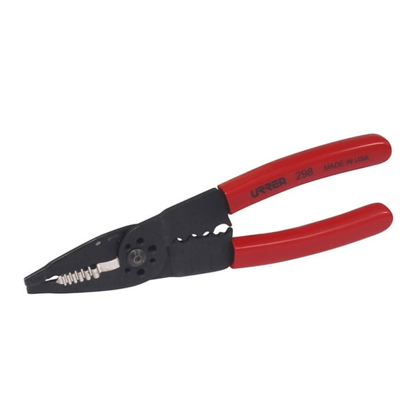 Pinza Pelacables Urrea 8 1/4pulg C/ Poncha Terminales 298