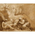 thumbnail image 3 of Castello, Valerio 14x12 Black Modern Framed Museum Art Print Titled - The Agony in the Garden, 3 of 5