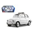 thumbnail image 1 of Coche a presión Fiat 500 L 1968 blanco 1/18 Bburago modelo 12035w, 1 of 1