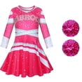 thumbnail image 1 of Zombies 3 Zombie disfraz de escuela secundaria, vestido de porristas para niños, faldas superiores para niñas pequeñas, monos de carnaval y Halloween, 1 of 5
