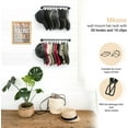 thumbnail image 2 of Mkono Hat Rack for Baseball Cap Wall Hat Holder with 20 Hooks Cap Organizer, 2 Pack, 2 of 6