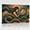B, variant on XaaKee Copper Scales 0041 Mosaic Teal Gold Snake Mystical Portrait Inner Framed Canvas Wall Art Prints 18*12Inch