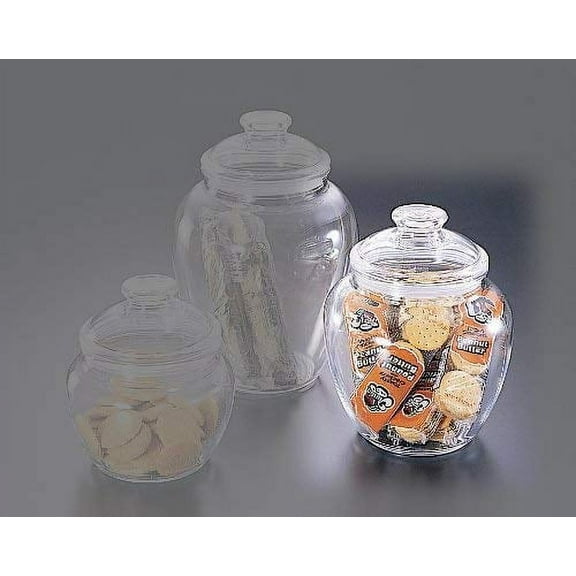 80-Ounce Jar with Lid, Premium Acrylic Clear Apothecary Jar, Wedding & Home Décor Decorative Kitchen Storage Jar
