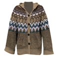 thumbnail image 4 of Light Weight Cardigan Women Women's Cozy Knitted Hooded Cardigan with Pockets Casual Style Sweater Jacket Womens Cardigans Coffee L, 4 of 4