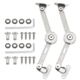 thumbnail image 1 of Bisagra de soporte para tapa, 2 paquetes de bisagras ajustables de metal para tapa plegable para caja de juguetes de madera, puerta de armario, baúl de almacenamiento, 1 of 6