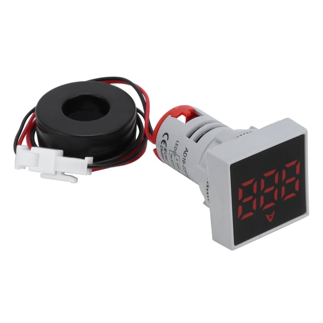 Medidor de corriente digital Panel mate Amperímetro Luz indicadora de señal CA 220 V AD16‑22FSA