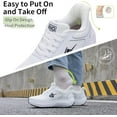 thumbnail image 4 of MAYKX Wide Toe Box Shoes Women Arch Support Walking Sneakers Slip On Orthotic Shoes for Plantar Fasciitis Comfortable Tennis Sneakers Size 6-11, 4 of 6