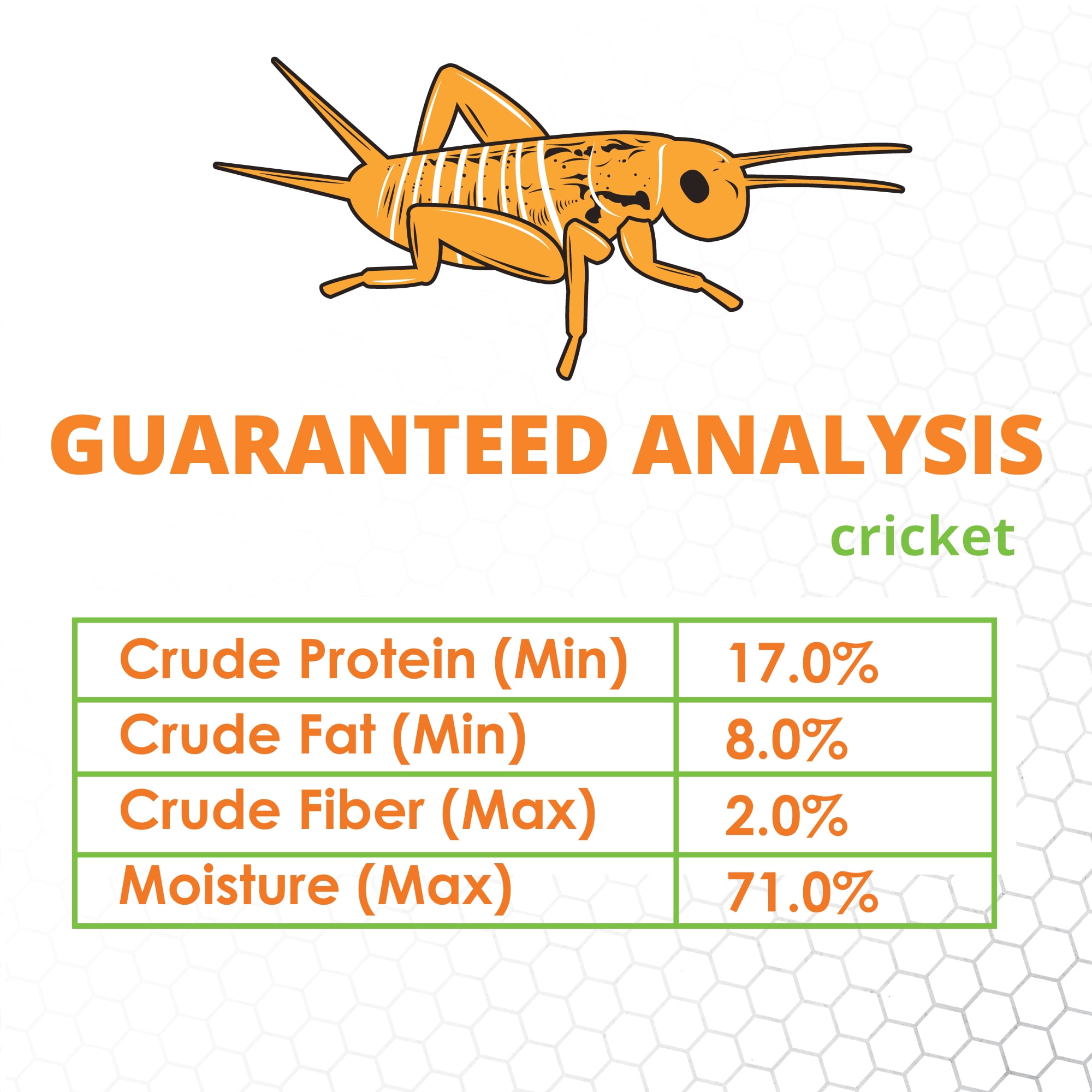 Mack's Natural Reptile Food 1 x box of 1,000 1/4" Crickets