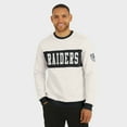 thumbnail image 4 of Men's Darius Rucker Collection by Fanatics  Cream Las Vegas Raiders Colorblock Pullover Sweatshirt, 4 of 6