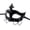 A001- Black, variant on Black Masquerade Half Mask with Silver Stakes and Chains, Masquerade Mask for Women Masquerade Mask for Men Black Face Mask for Parties, Vintage Halloween Mask Adult Halloween