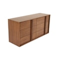 thumbnail image 5 of Limari Home Berlin Modern Veneer and Solid Wood Bedroom Dresser in Walnut, 5 of 9