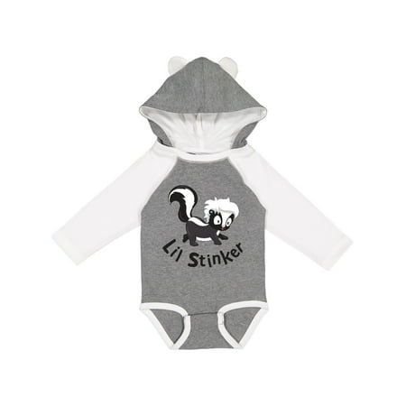 

Inktastic Lil Stinker Gift Baby Boy or Baby Girl Long Sleeve Bodysuit