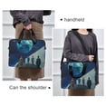 thumbnail image 6 of FORMRS 16" Laptop Bag Carrying Sleeve Case with Handle Travel Shoulder Briefcase, Blue Planet, 6 of 8