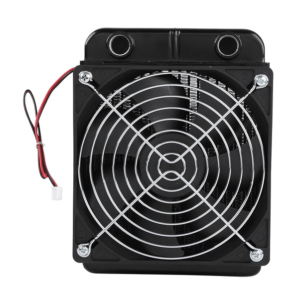 Radiador de refrigeración líquida para CPU, con rosca G1/4, con ventilador y 18 tubos (120 mm)