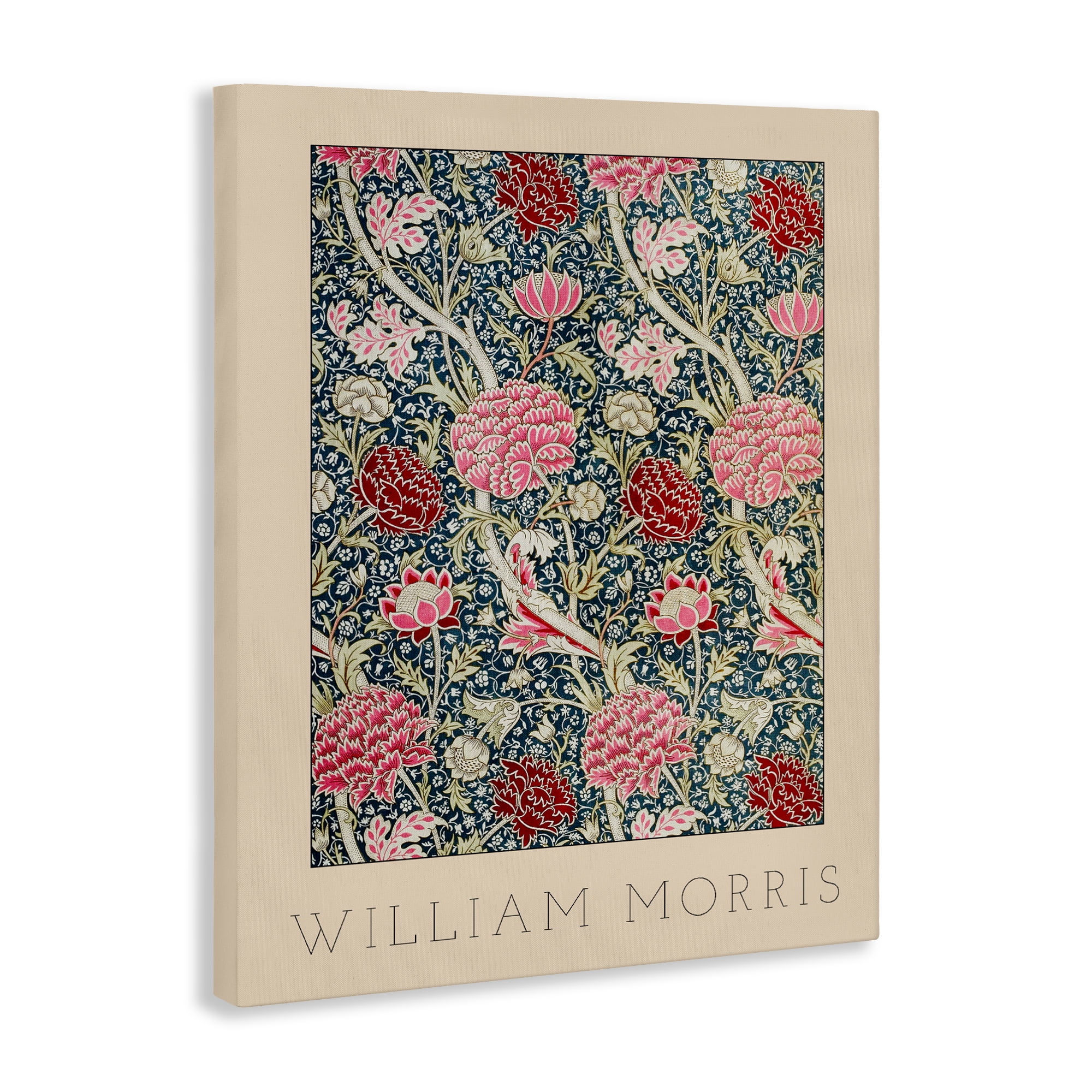 Stupell Industries Ornate Intertwined Flower Classic Canvas Wall Art, design by Lil' Rue