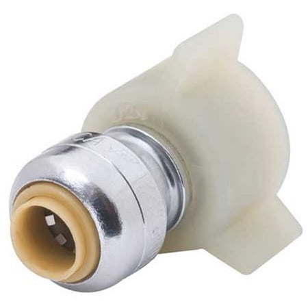 Push-Fit Adapter Fitting 1/4 in Tube Size Brass Brass U3531LF