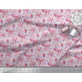 thumbnail image 2 of Soimoi Poly Georgette Fabric Leaves & Rose Flower Print Fabric by The Yard 52 Inch Wide, 2 of 3