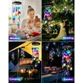 thumbnail image 3 of Toodour Solar Wind Chimes with Colorful Shells, Waterproof Solar Powered Outdoor Decorations for Garden Patio Porch, Gifts for Mom Grandma Women, 3 of 9