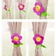 thumbnail image 5 of Moyic Hebilla de cortina con tallos flexibles, flor de felpa, multifuncional y suave, añade un toque bonito, 8 piezas Tratamientos de ventanas, 5 of 6