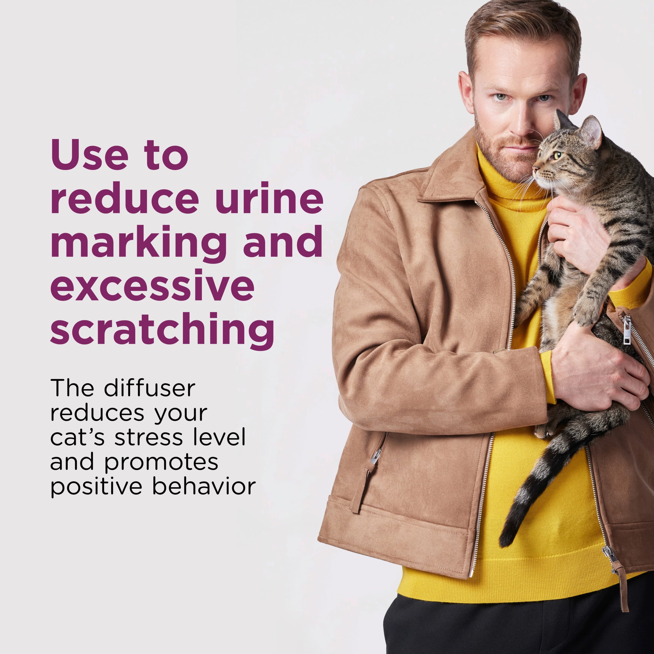 Comfort Zone Single & Multi-Cat Calming Diffuser: 1 Pheromone Diffuser & 1 Refills (30 Days)