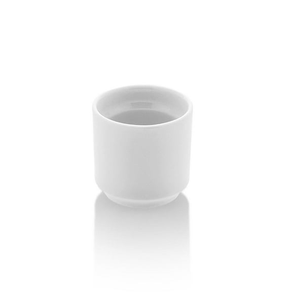 Porcelain Delta-Coupe dia.2" h:2" Round White Porcelain Cup (Set of 4)