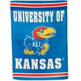 thumbnail image 2 of Kansas Jayhawks 28" x 44" Double-Sided Embossed Suede House Flag, 2 of 2