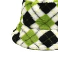thumbnail image 3 of ZSQDM Womens Color Plaid Fall Winter Cute Warm Thermal Bucket Fisherman Hat for Women for Man beanie of Men Sun Hats for Men Bucket Hats Disposable Shower Caps, 3 of 3