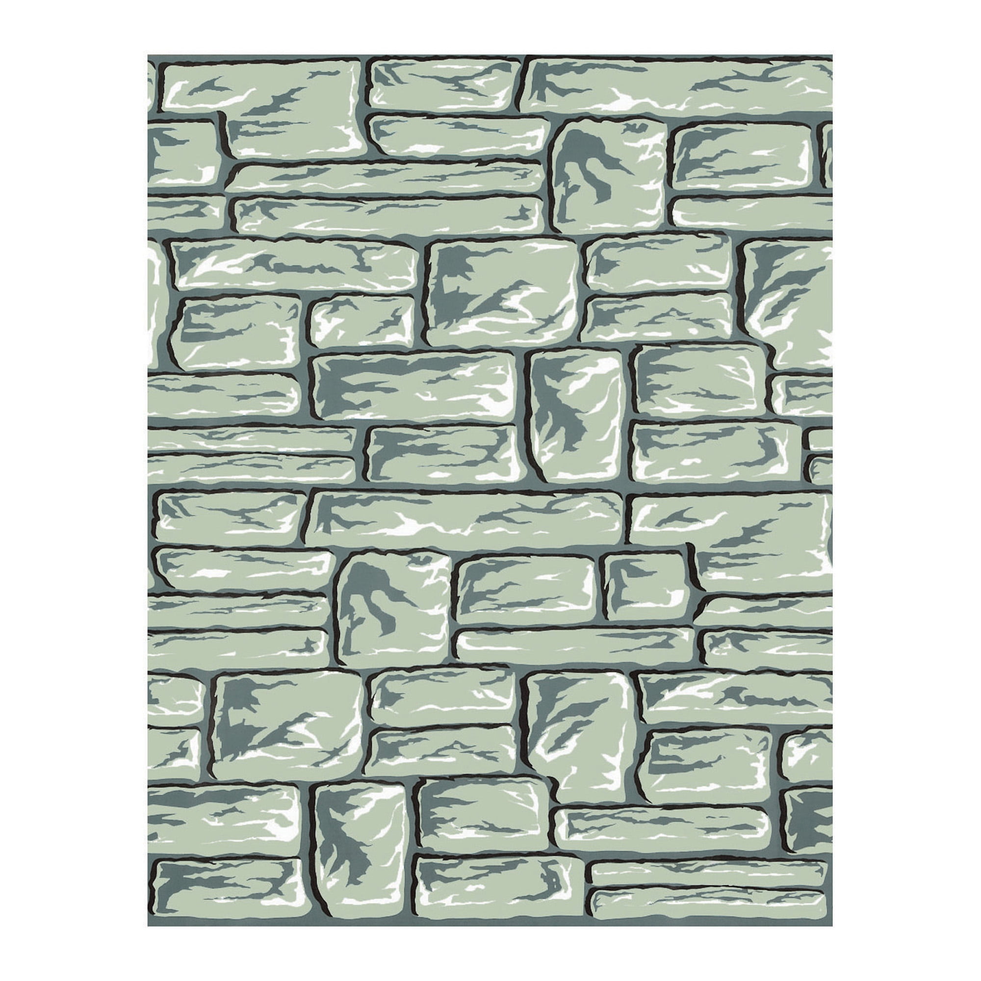 48 Inches x 50 Feet Fadeless Designs Paper Roll Rock Wall 