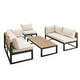 thumbnail image 5 of SALA PARA JARDIN BALDUR 3 SILLONES 1 MESAS DE CENTRO habanero.store BALDUR Sala TIPO L Estructura de metal inoxidable, 5 of 5