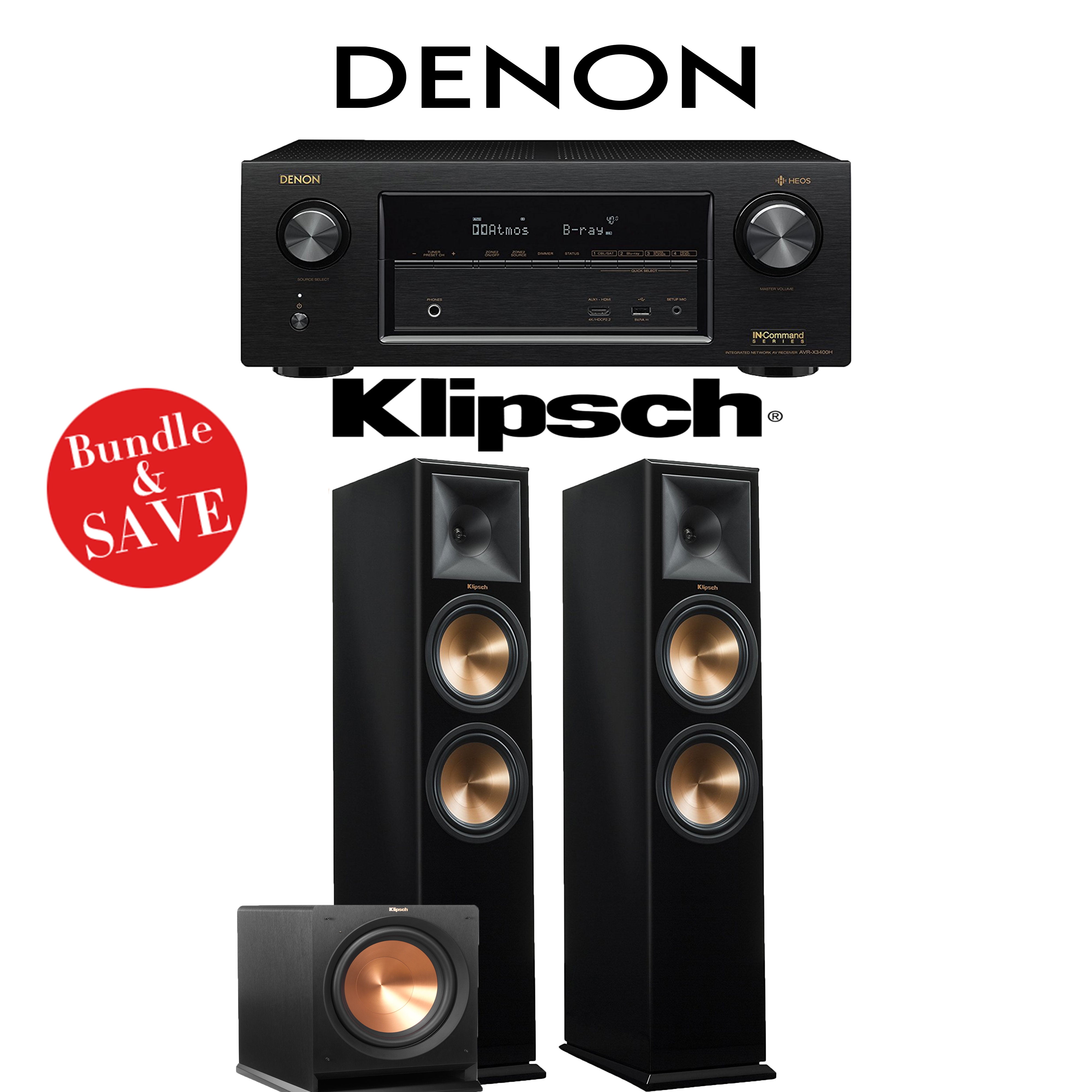 Klipsch RP-280F Piano Black Floorstanding Speaker Each Certified Refurbished