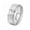 Silver, variant on Men Women's Rotatable Moon Surface Stainless Steel Hip Hop Band Ring Unisex Statement Honeycomb Finger Rings Silver Size 10