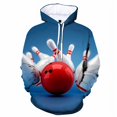 thumbnail image 3 of Sudadera con capucha con estampado 3D de bola de bolos para hombre, sudadera de manga larga con personalidad, sudadera para niños, ropa deportiva para exteriores, 3 of 5