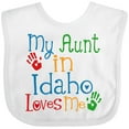 thumbnail image 3 of Inktastic My Aunt in Idaho Loves Me Boys or Girls Baby Bib, 3 of 4
