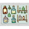 thumbnail image 1 of Apothecary Tapestry, Retro Alchemy Magic Craft Elixir Herbal Cure Chemists Halloween Recreation Theme, Wall Hanging for Bedroom Living Room Dorm Decor, 60W X 40L Inches, Multicolor, by Ambesonne, 1 of 2