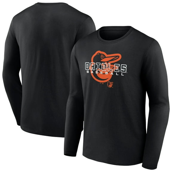 Men's Black Baltimore Orioles Stellar Long Sleeve T-Shirt