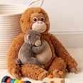 thumbnail image 2 of Esterze Orangutan Mom & Baby Plush Toy, Adorable and Cuddly Monkey Stuffed Animals, Soft and Huggable Orangutan Doll, Cute Collectible Plush for Teens, Adults, 2 of 6