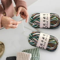 Djunllk Soft Cotton Yarn for Crocheting, 1.8oz/52g Premium Crochet Yarn Gradient Dyeing Knitting Yarn for DIY Crafts, Clothes, Handmade Toys Home Decor, Machine Wash Bulk Yarn Gifts for Women