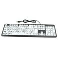 thumbnail image 2 of Teclado con cable USB con teclas de impresión grandes para personas mayores y con baja visión, 2 of 10