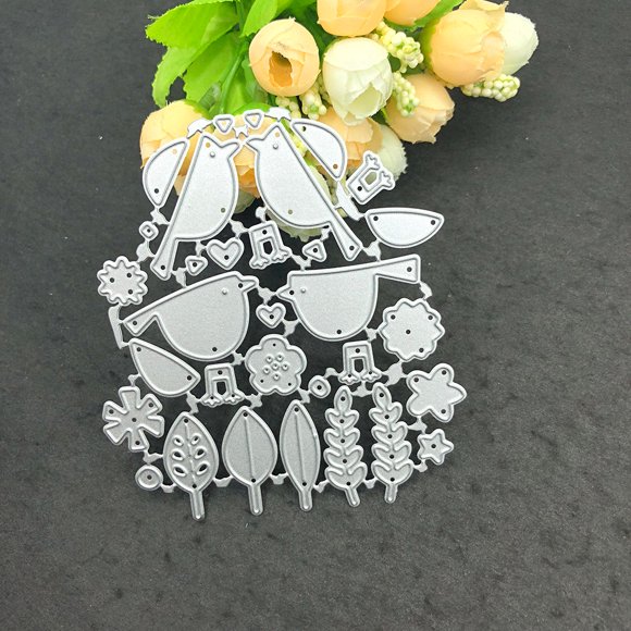 Cutting Dies for Album Scrapbooking Metal Die Cutting Set for DIY Paper Craft Card Stencil Home Use