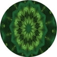 thumbnail image 1 of Ahgly Company Machine Washable Indoor Round Transitional Night Black Area Rugs, 3' Round, 1 of 7